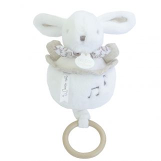 Kanin hvid, spilledåse 20 cm (i æske)