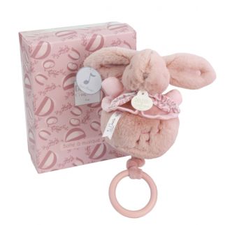 Kanin rosa, spilledåse 20 cm (i æske)