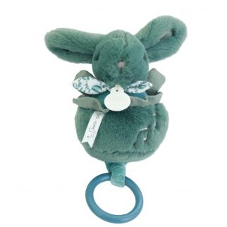 Kanin grøn, spilledåse 20 cm (i æske)