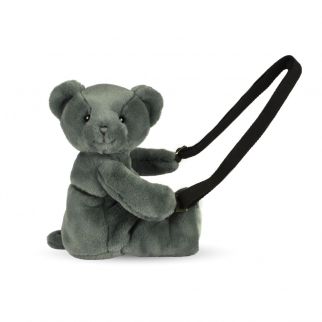 TASKE DOUDOU - Bjørn grøn 30 cm