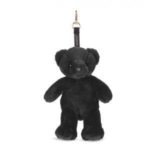 VEDHÆNG DOUDOU - Taskevedhæng Bjørn sort 20 cm