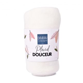 PLAID - Blødt tæppe, hvid 70 x 100 cm