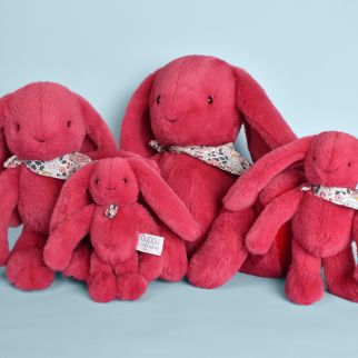 Blomsterkanin fuchsia, lille 25 cm