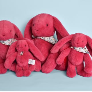 Blomsterkanin fuchsia, mellem 35 cm