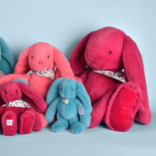 Blomsterkanin fuchsia, stor 50 cm