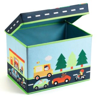 Legetøjskasse/skammel, Biler