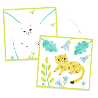 Farvelægning, Folde stencil