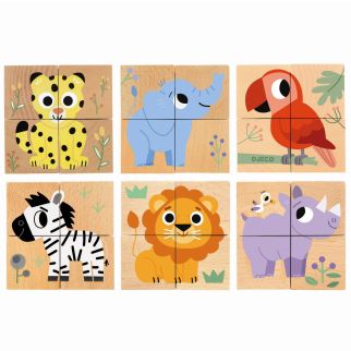 Billedeklodser i træ, Elefant &amp; co.