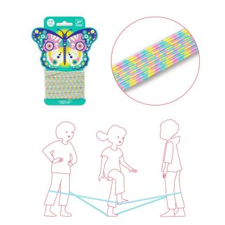 Hoppeelastik, sommerfugl