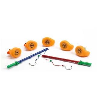 Badeænder med fiskestænger, gule 