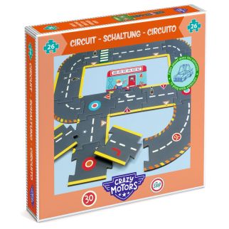 Crazy motor vej puslespil 26 brikker