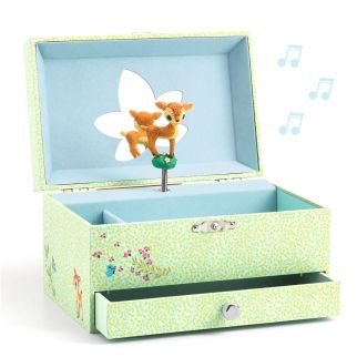 Smykkeskrin med musik og bambi