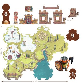 Arty Toys BARBARIOUS, Puzzl&#039;up legeverden + Alric figur