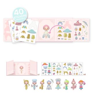 Tinyly, Miss Lilypink - flytbare stickers