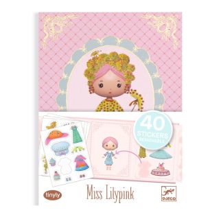 Tinyly, Miss Lilypink - flytbare stickers
