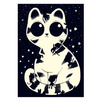 Wizzy&#039; Puzzles, Selvlysende kat 50 brikker