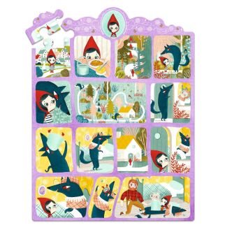 Story puzzle, Rødhætte - 35 brikker