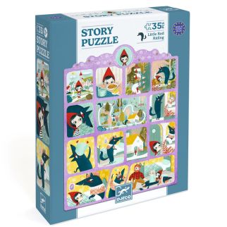 Story puzzle, Rødhætte - 35 brikker