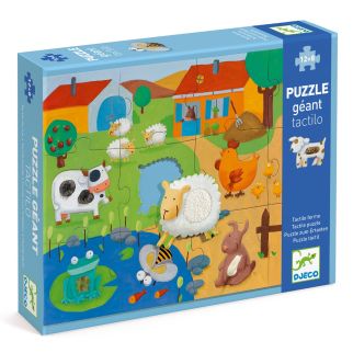 Følepuslespil, bondegård - 12+8 brikker