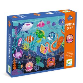 Følepuslespil, havet- 24+8 brikker