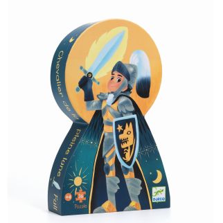 Silhuet puslespil, Ridder - 36 brikker