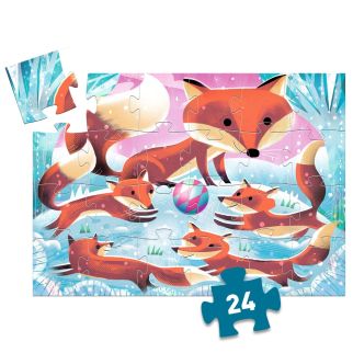 Silhuetpuslespil, Ræv - 24 brikker