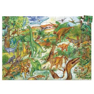 Gulvpuslespil, Dinosaurer - 100 brikker