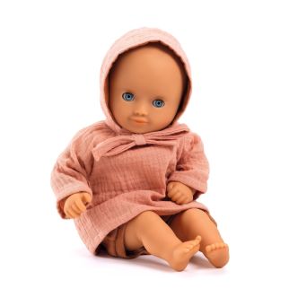 Pomea, Dukketøj - Sæt med hue, Peach