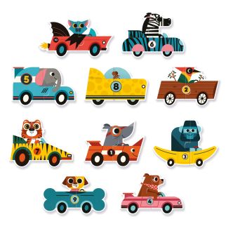 Puzzle duo, Racerbiler