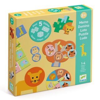 Leg & lær 5 spil på savannen