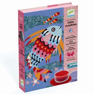 Kreativ æske - Sandmotiv, Regnbuefisk