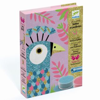 Kreativ æske - Sandmotiv, Fugle