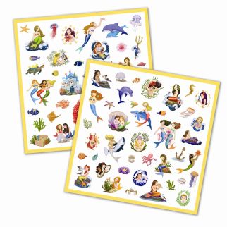 Klistermærker, havfruer