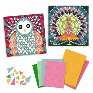 Kreativ mosaik, Påfugl &amp; ugle