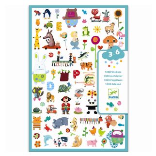 Klistermærker - 1000 for de små. 