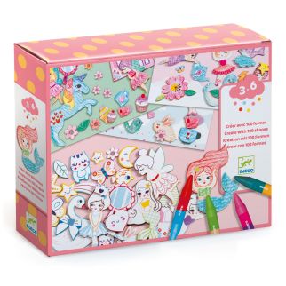 Kreativ æske - Farvelæg, piger