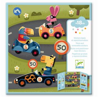 Tag af og på klistermærker  - Biler