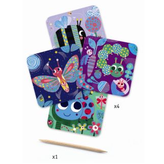 Scratch kort for de små, insekter