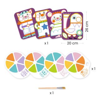 Kreativ maleri, Buttede kinder