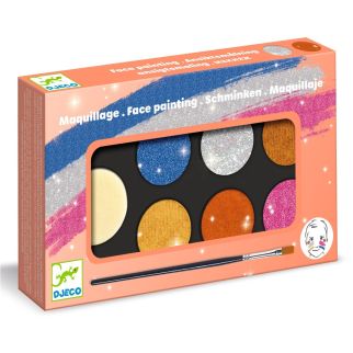 Ansigtsmaling palet, Metallic