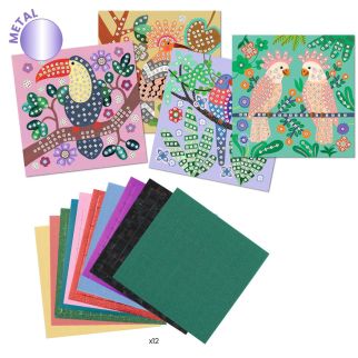 Mosaik, junglens fugle