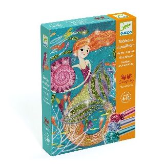 Kreativ æske, glitterkort - Havfruer