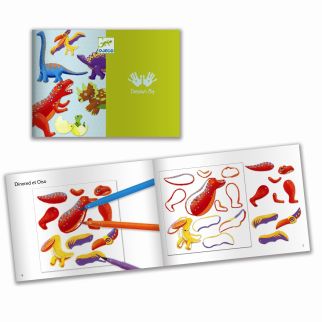 Sprællefigurer på pind - Dinosaurer