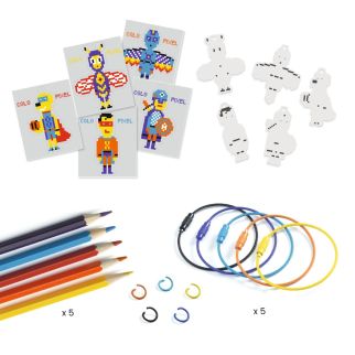 DIY - Krympeplast, Pixel superhelte