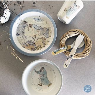 Ernest og Célestine, gaveæske 5 dele - blå