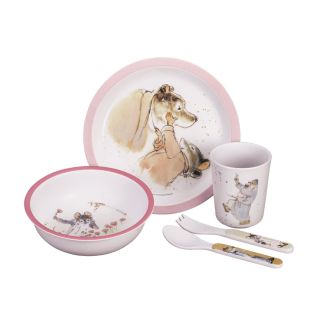 Ernest og Célestine, gaveæske 5 dele - rosa