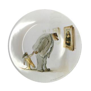 Ernest og Célestine frokost tallerken, På museum