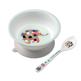 Elmer  Sugekoptallerken med ske