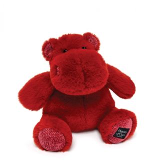 HIPPO - Flodhest HIP'KISS rød, 25 cm