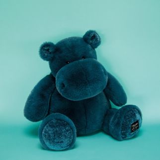 HIPPO - Flodhest HIP&#039;POP påfugleblå, 25 cm